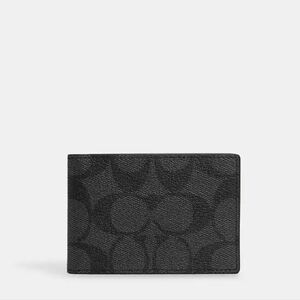 NWT Coach compact billfold signature slim wallett